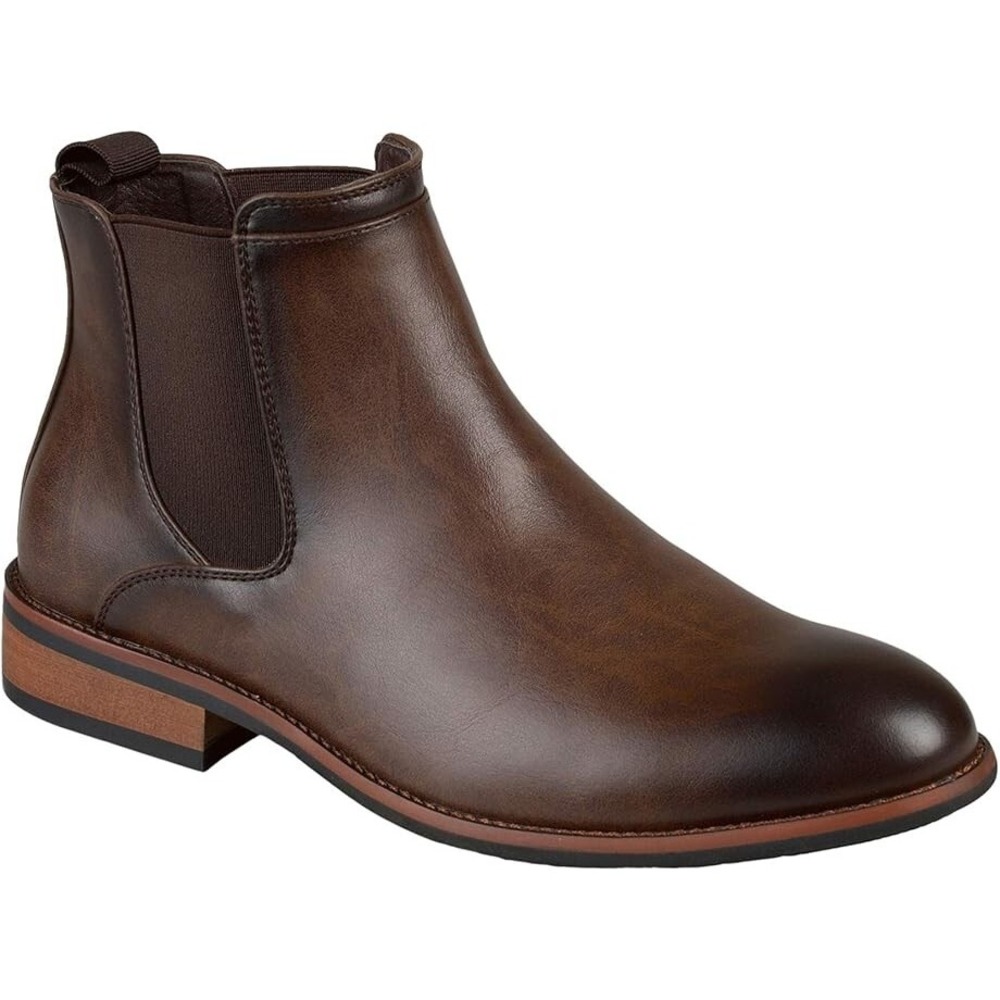 Vance Co.® (Men's 7 M) Landon™ Chelsea Dress Boot in Brown